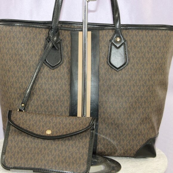 Michael Kors Jet Set Signature Tote Bag with Matching Wallet & Pouch - Picture 5 of 17